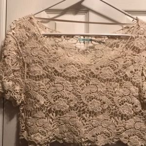 Lace crop top